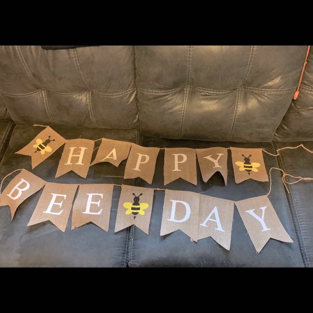 Happy Bee-Day Banner